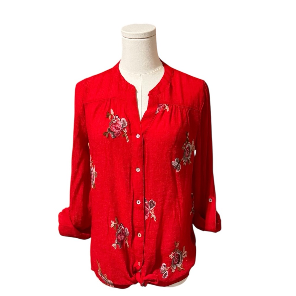 Zac & Rachel Embroidered Shirt SZ‎ SM